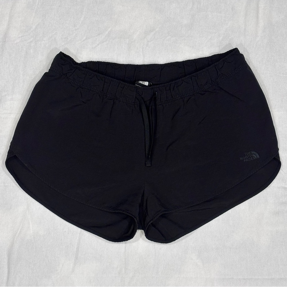The North Face Women's Athletic Shorts Size XL Black Elastic Waist Unlined